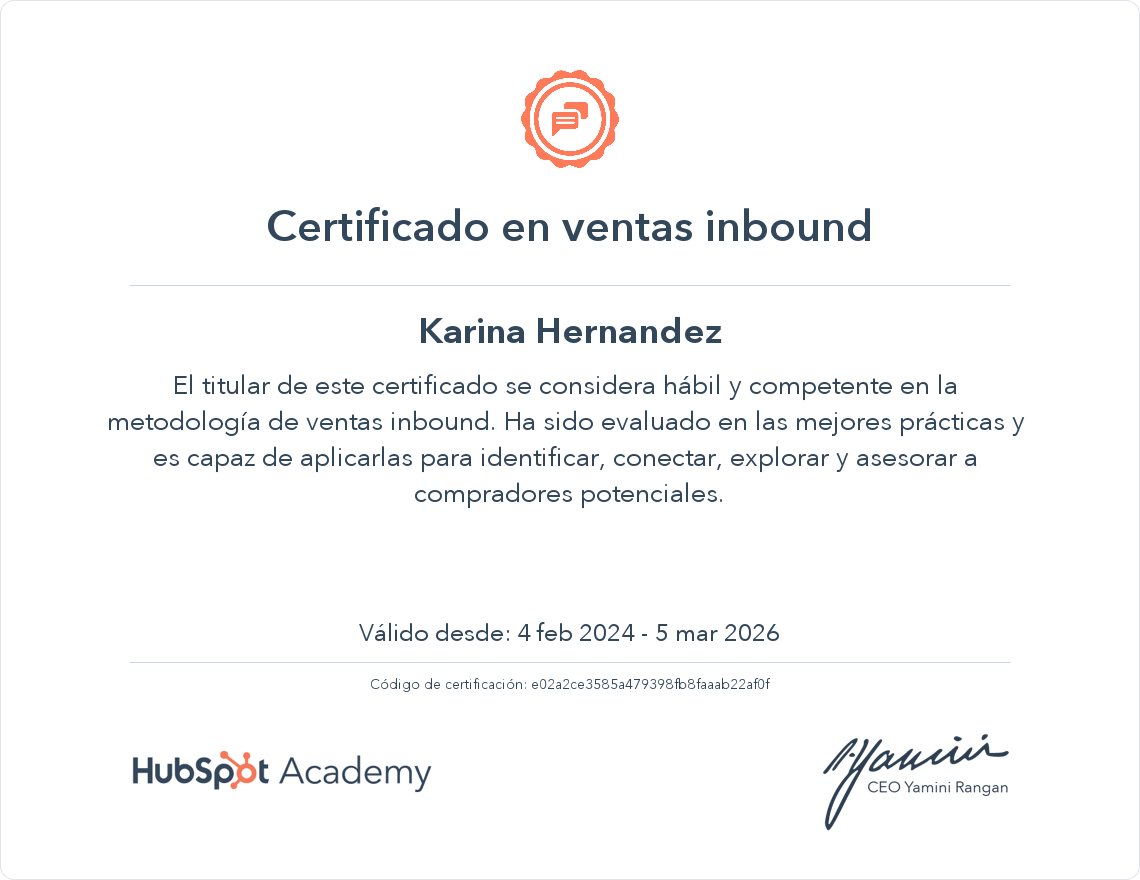 Tu certificado