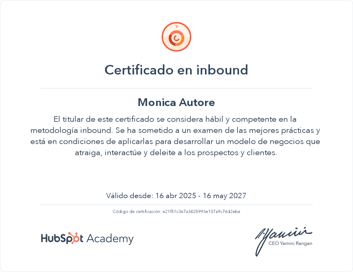 Tu certificado