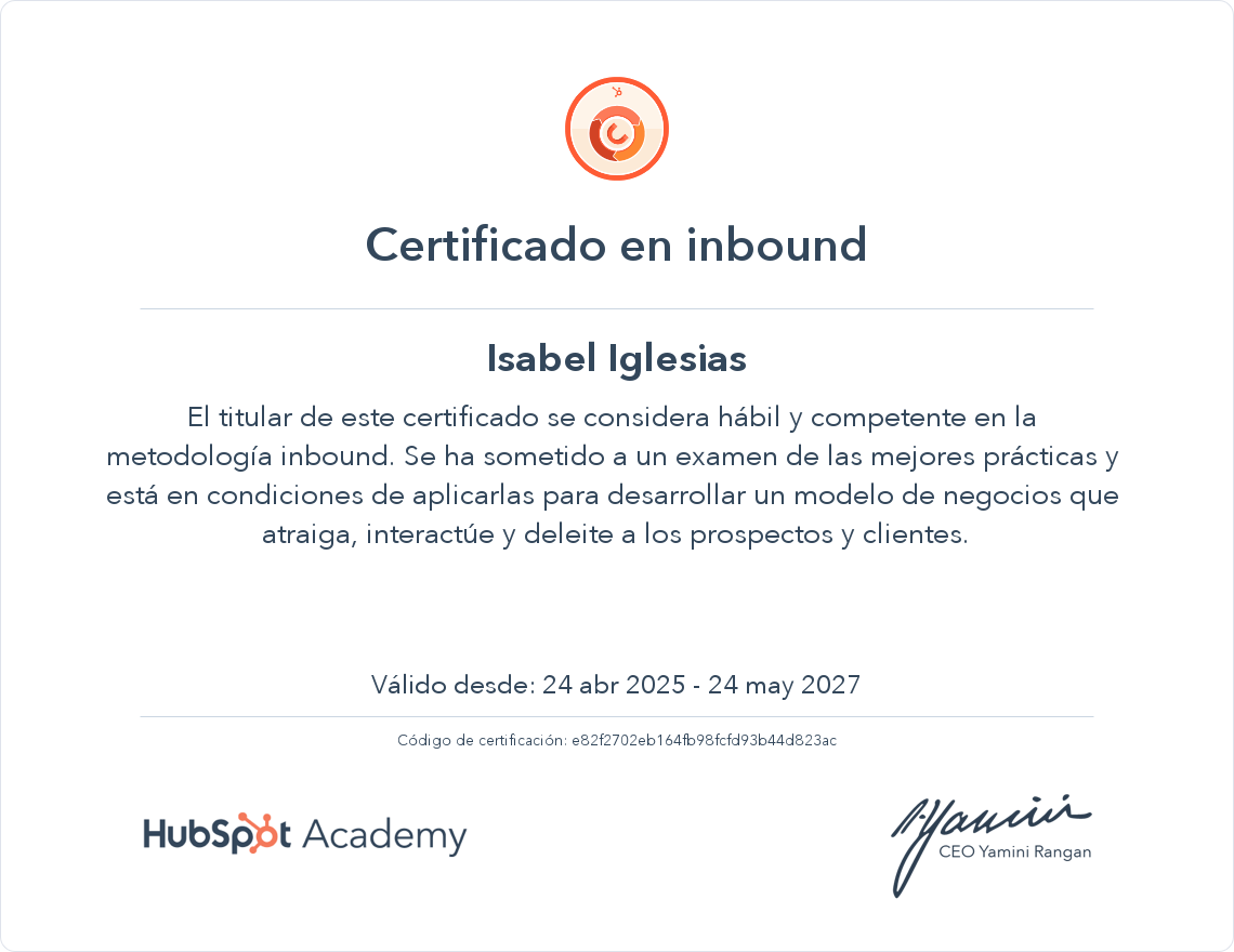 Tu certificado