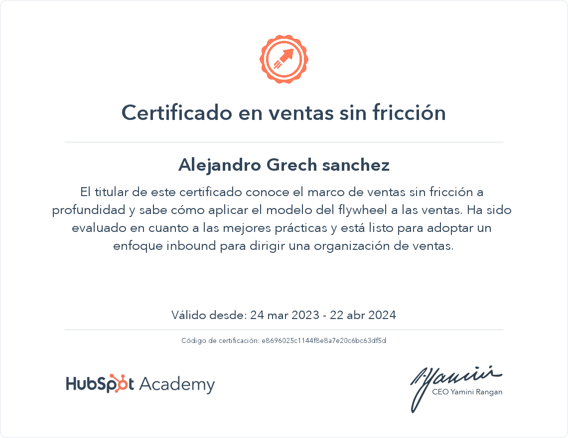 Tu certificado
