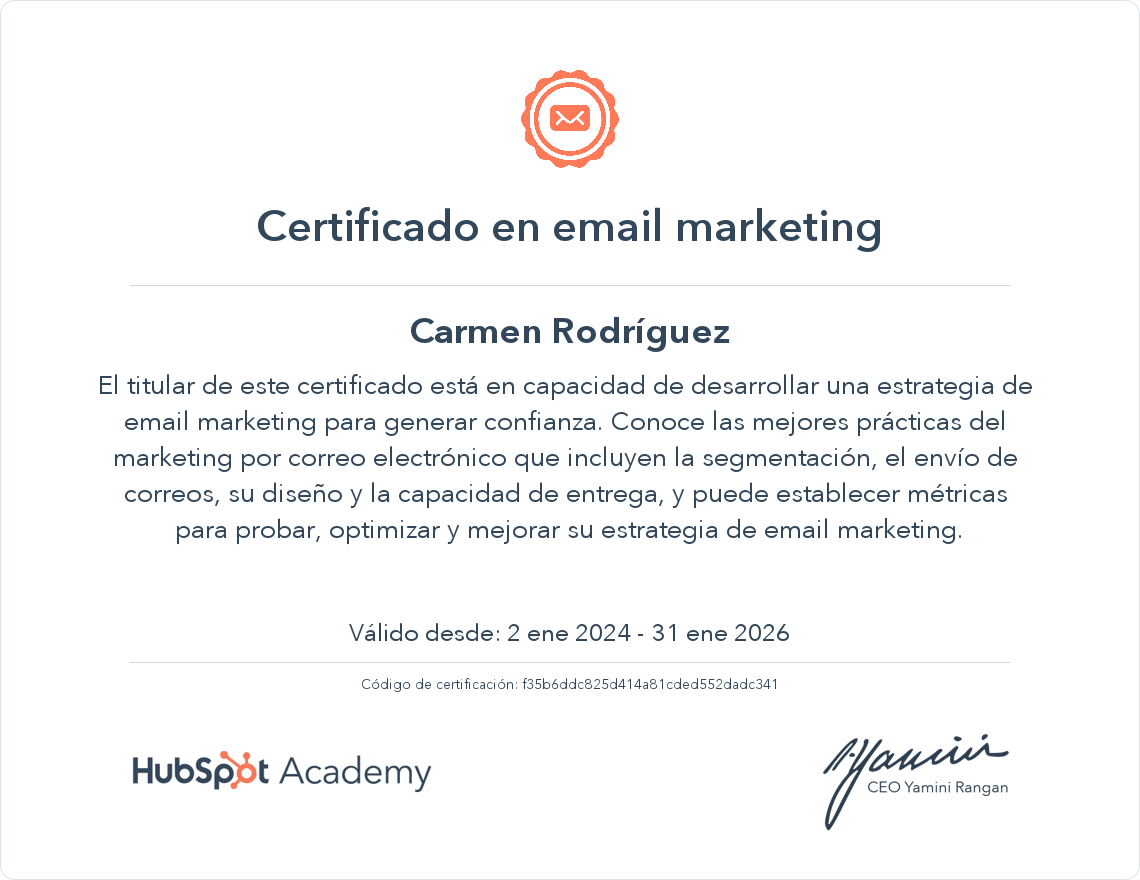 Tu certificado